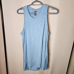 Sweaty Betty Bamboo Viscose Tank Top in blue oversiezed